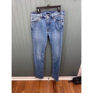 Levis 511 Slim Fit Medium‎ Wash Blue Denim Jeans 29x32 Womens 511-4406